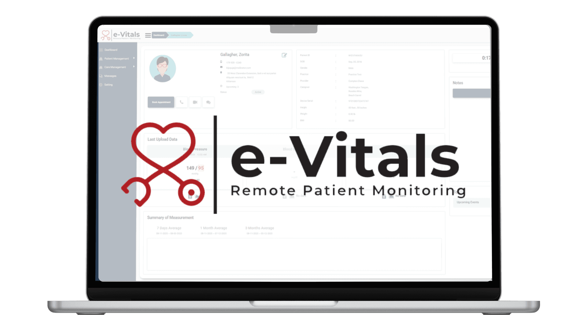 eVitals RPM Dashboard